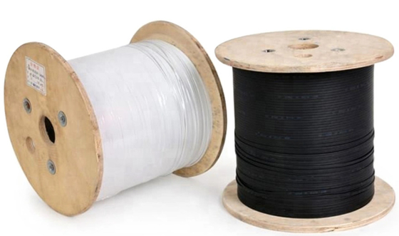 Steel G657A2 Outdoor Ftth Fiber Optic Cable LSZH Jaket 1 Core