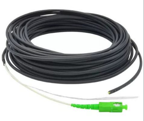 Siyah LSZH kılıfı SC APC FTTH Yama Kablosu FTTH Saplama Kablosu 50M 20M SC UPC