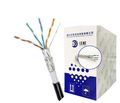 4 Çift Cat5e SFTP LAN KABLOSU LSZH MDPE Ethernet Kablosu SFTP Çift Kılıf